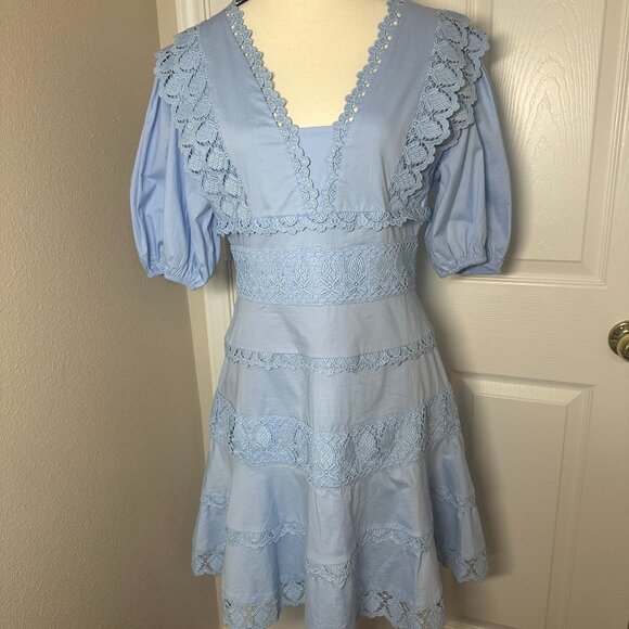 Karlie Size Large Sky Blue Dress NWT - Picture 10 of 16